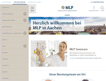 Tablet Screenshot of mlp-aachen.de